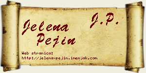 Jelena Pejin vizit kartica